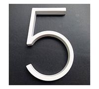 Números de Casa Números de Puerta Placas, Número de casa flotante moderno blanco de 127 mm, números de dirección de puerta blanca, for placas de señalización digital for exteriores de 5 pulgadas, n.º