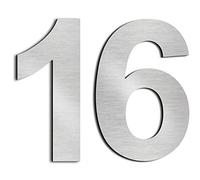Números de casa,numeros numeros casa exterior numeros adhesivos de acero inoxidable 304 macizo, altura 3in/7.5cm(16)