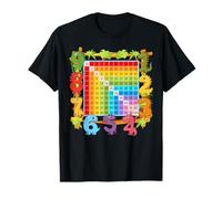 Números de Dinosaurio para Amantes de Las matemáticas, un Cuadrado de multiplicación de Dinosaurios Camiseta