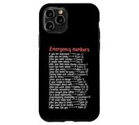 Números de Emergencia versículos de la Biblia Call Upon Me In Time of Need Carcasa para iPhone 11 Pro