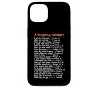 Números de Emergencia versículos de la Biblia Call Upon Me In Time of Need Carcasa para iPhone 13