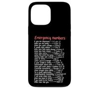 Números de Emergencia versículos de la Biblia Call Upon Me In Time of Need Carcasa para iPhone 13 Pro MAX