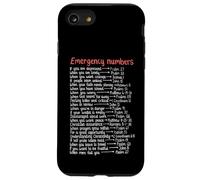 Números de Emergencia versículos de la Biblia Call Upon Me In Time of Need Carcasa para iPhone SE (2020) / 7/8