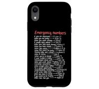 Números de Emergencia versículos de la Biblia Call Upon Me In Time of Need Carcasa para iPhone XR