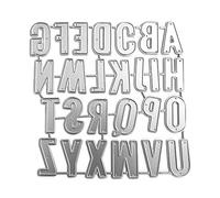 Números de letras de metal cortadoras artesanales de acero al carbono en relieve plantilla plantilla scrapbooking para tarjetas troquelado moldes tormentas tormentas