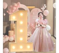 Números de Letras de Neón Grandes, Letreros de Letras Gigantes, Marcos de Globos de Mosaico for Bautizos de Bebés, Propuestas de Matrimonio, Ceremonias de Graduación y Decoraciones de Cumpleaños.(1,12