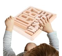 Números de madera de edificio - Edificio Digital, Matemáticas manipuladoras para At Home | Apilamiento de Números para Niños, Bloques digitales, actividad de Pre-Shiver para 1-3 Años