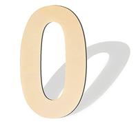 Números de madera grandes de 15 pulgadas, número 0 de madera en blanco, números de madera grandes sin terminar para manualidades, letreros de números de madera grandes, números de madera grandes para