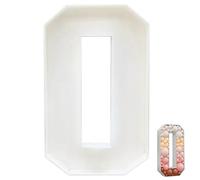 Números de marquesina, número 0, números de mosaico para globos, corte de 3 pies de alto, extra para decoración de fiestas, accesorios fotográficos, decoraciones de Año Nuevo 2024 Estilo 3, de