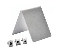 números de mesa, 1 a 25/50/100, 3 combinaciones, soportes for números de mesa estilo tienda for restaurantes, cafeterías, bares, recepciones rústicas, banquetes, carteles, platos(V Type,1 To 100)