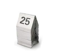 Números De Mesa De Acero Inoxidable - Carpa para Restaurante, Café, Bar, Asientos - Suministros para Fiesta De Cumpleaños y Boda (Color: 1 a 25)