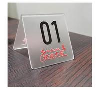 Números de mesa de acrílico 3,1x2,4x3,1 pulgadas Conjuntos de números múltiples(1-10)
