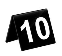 Números de mesa de acrílico, Carpas de doble cara 1-100(Black,21~30)