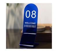 Números de mesa de acrílico, Carpas numeradas de doble cara(Blue,31-40)