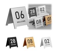 Números de mesa de acrílico, Números De Mesa De Acrílico Paquete De 10 Multicolor 7x6cm 9x8cm(Silver 9 * 8cm,31-40)