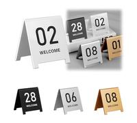 Números de mesa de acrílico, Números De Mesa De Acrílico Paquete De 10 Multicolor 7x6cm 9x8cm(White 7 * 6cm,31-40)