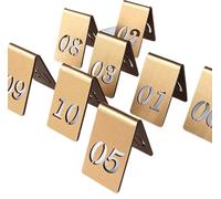 Números de mesa de acrílico, Soportes acrílicos for números de mesa de tienda, 2 tamaños 5x8cm/4x6,5 cm,(31-35,5 * 8cm)