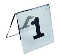 Números de mesa de acrílico, Tarjetas acrílicas for números de mesa de tienda, doble cara, 8x8cm, números 1-100(11~20)