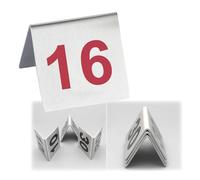 Números De Mesa Del 1 Al 25/50/100, Inoxidable Tarjetas Letreros De Doble Cara Para Tienda De Campaña, Resistente Impermeable, Números Son Brillantes Claros, No Es Fácil De Desvanecer(Red,1 to 100)
