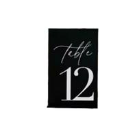 Números de Mesa Modern Table Numbers Wedding One side Gold Mirror Signs Decor Reception Signage(Red,NO.11-20(12x18cm))