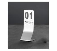 Números de mesa, Números de mesa acero inoxidable en varios tamaños: 5 x 14, cm (2 2,7 pulgadas)(31-40)