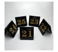 Números de mesa, Números de mesa acrílicos estilo carpa, negros, 3,1 x, pulgadas, múltiples opciones(31-40)