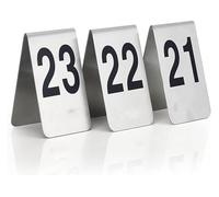 Números de mesa, Números de mesa, letrero acero inoxidable for carpa, 8 x 12 cm (3,1 3, 4,7 pulgadas)(31-40)