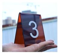 Números de mesa, Números de mesa, letreros acrílicos tipo carpa, multicolor, 3.1 x 2.4 .5 pulgadas(31-40)