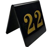 Números de Mesas 1-30/50, Números de Mesa Dorados Restaurantatch 80X80Mm, Números de Mesa de Doble Cara Etiquetas de Tarjetas de Lugar, Restaurantes de Bodas, Bares, Letreros de Café (3X3 Pulgadas)/1