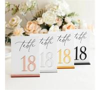 Números de orden de mesa acrílicos para bodas, decoración multicolor, n.º 1-30, perfecto para recepción y organización de eventos