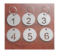 Números de puerta adhesivos, calcomanías de número de puerta, placa de matrícula de acero inoxidable, etiqueta digital, marcador de números de metal, tarjeta de número 1-100 para etiquetas de marca de