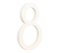 números de puerta, Número de casa flotante 152 mm for exteriores, 6 pulgadas, metal blanco, for puerta apartamento, número 0-9(8)