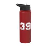 Números Deportivos Vintage 39 Treinta y Nueve Stainless Steel Insulated Water Bottle