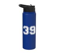 Números Deportivos Vintage 39 Treinta y Nueve Stainless Steel Insulated Water Bottle