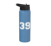 Números Deportivos Vintage 39 Treinta y Nueve Stainless Steel Insulated Water Bottle