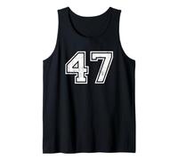 Números Deportivos Vintage 47 Cuarenta y Siete Camiseta sin Mangas