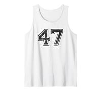 Números Deportivos Vintage 47 Cuarenta y Siete Camiseta sin Mangas