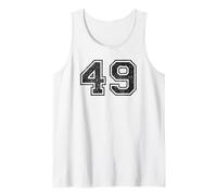 Números Deportivos Vintage 49 Cuarenta y Nueve Camiseta sin Mangas