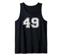 Números Deportivos Vintage 49 Cuarenta y Nueve Camiseta sin Mangas