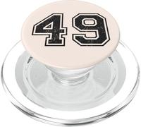 Números Deportivos Vintage 49 Cuarenta y Nueve PopSockets PopGrip para MagSafe