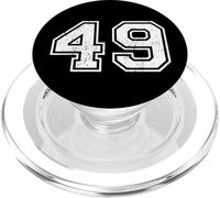 Números Deportivos Vintage 49 Cuarenta y Nueve PopSockets PopGrip para MagSafe