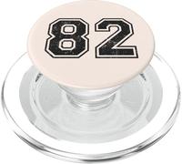 Números Deportivos Vintage 82 Ochenta y Dos PopSockets PopGrip para MagSafe