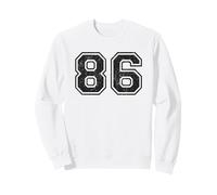 Números Deportivos Vintage 86 Ochenta y Seis Sudadera