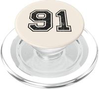 Números Deportivos Vintage 91 Noventa y Uno PopSockets PopGrip para MagSafe
