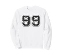 Números Deportivos Vintage 99 Noventa y Nueve Sudadera