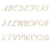 Números digitales for puertas con letras del alfabeto, 1 unidad, 5 cm, 0 al 9, de la A a Z, en latón dorado. Placas for hoteles y villas estilo retro. Decoración pared DIY(Letter I)