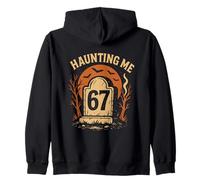 Números embrujados Divertidos 67 Meme Nerd Halloween Matemáticas Sarcasmo Sudadera con Capucha
