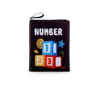 (Números) Libro de tela suave de estilo táctil para bebés. Suministros educativos cognitivos tempranos.