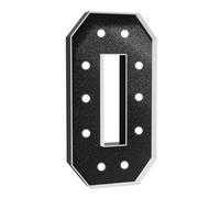 Números Luz Blanca Fría,Decoración Fiesta Números Luz Carpa Grande Con Pistola Pegamento Caliente Y Soporte For Telón Fondo Decoración Pared Bar Fiesta Bodas(Number 0,3FT Black)