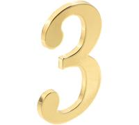 Números Magnéticos de Metal para Buzón de Correo, Dorado | Reutilizables Taladro, No Dañan la Superficie, para Hogares y Apartamentos